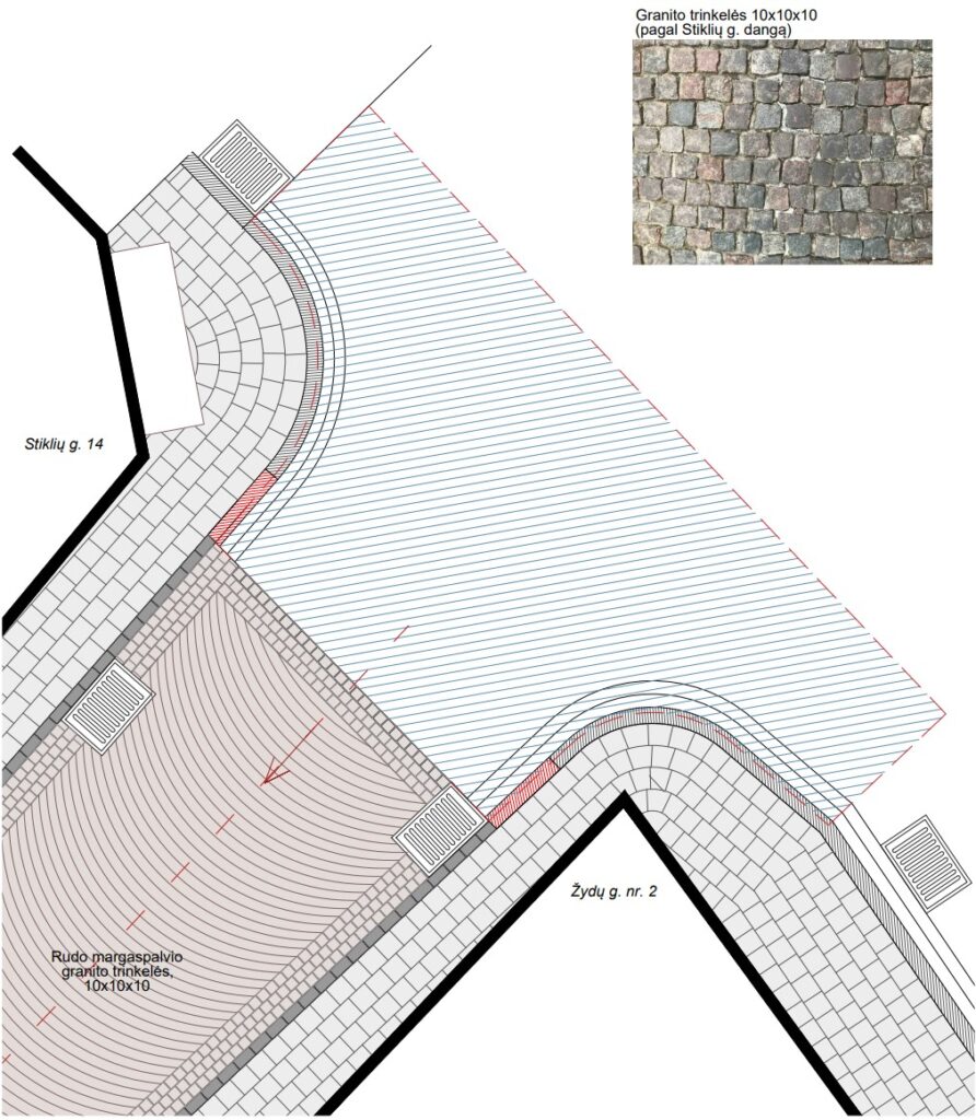 Žydų g. atkūrimas (Žydų g.) - Iela - vizualizācija