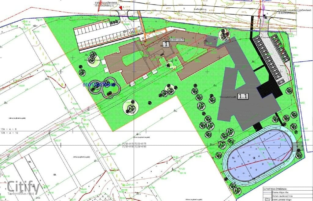 Augalų centro "Multiflora" plėtra (A. Kojelavičiaus g. 1) - Büroohoone, Kool - visuaalne