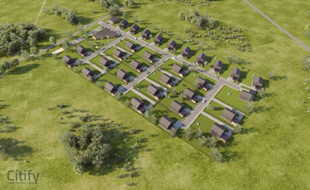 Akmenvilis (Šaltalankių g. 1) - Rindu mājas - vizualizācija