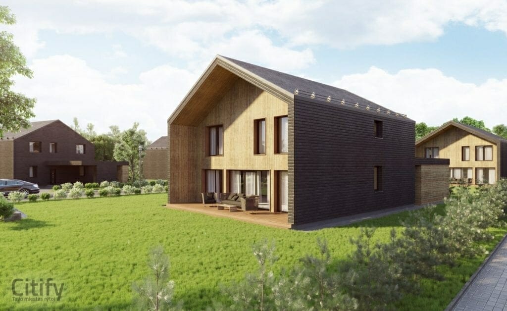 Akmenvilis (Šaltalankių g. 1) - Rindu mājas - vizualizācija