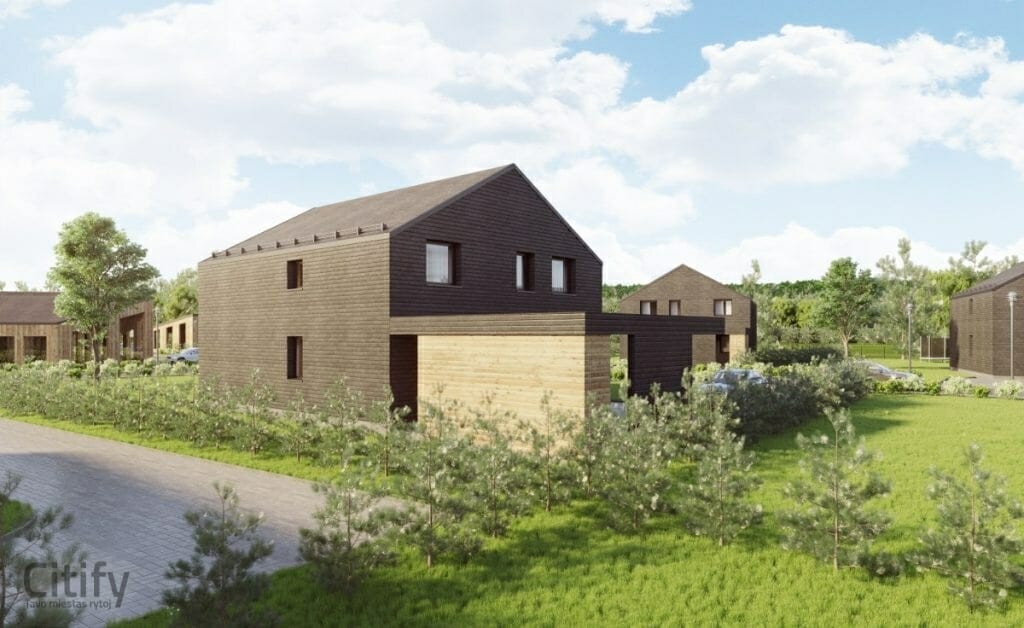 Akmenvilis (Šaltalankių g. 1) - Rindu mājas - vizualizācija