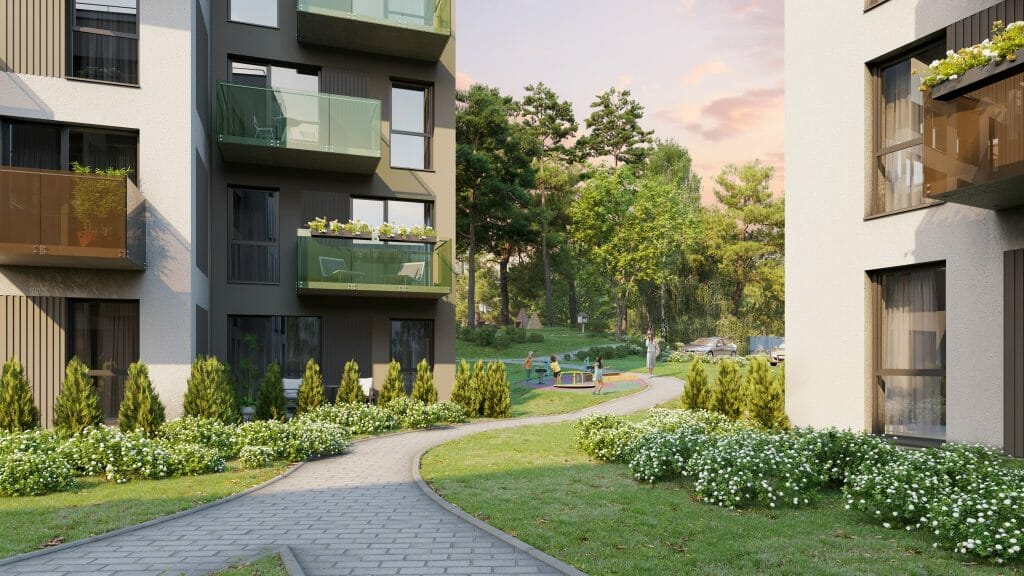 Bajorų lajos 2 etapas (Bajorų kel. 29) - Daugiabutis - vizualizacija