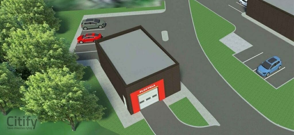 Circle K plovykla Geležinio Vilko g. (Eigulių g. 3) - Car wash - visualization