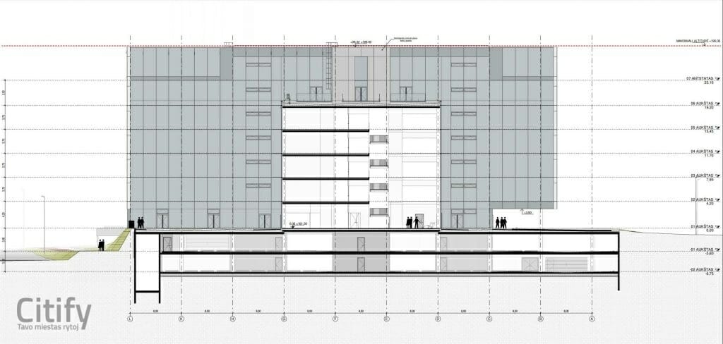 Freedom 35 (Laisvės pr. 35) - Office center - visualization
