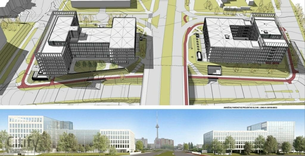 Freedom 35 (Laisvės pr. 35) - Office center - visualization