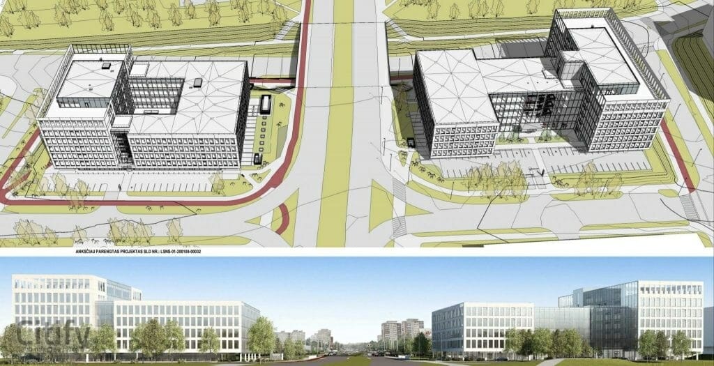 Freedom 35 (Laisvės pr. 35) - Office center - visualization
