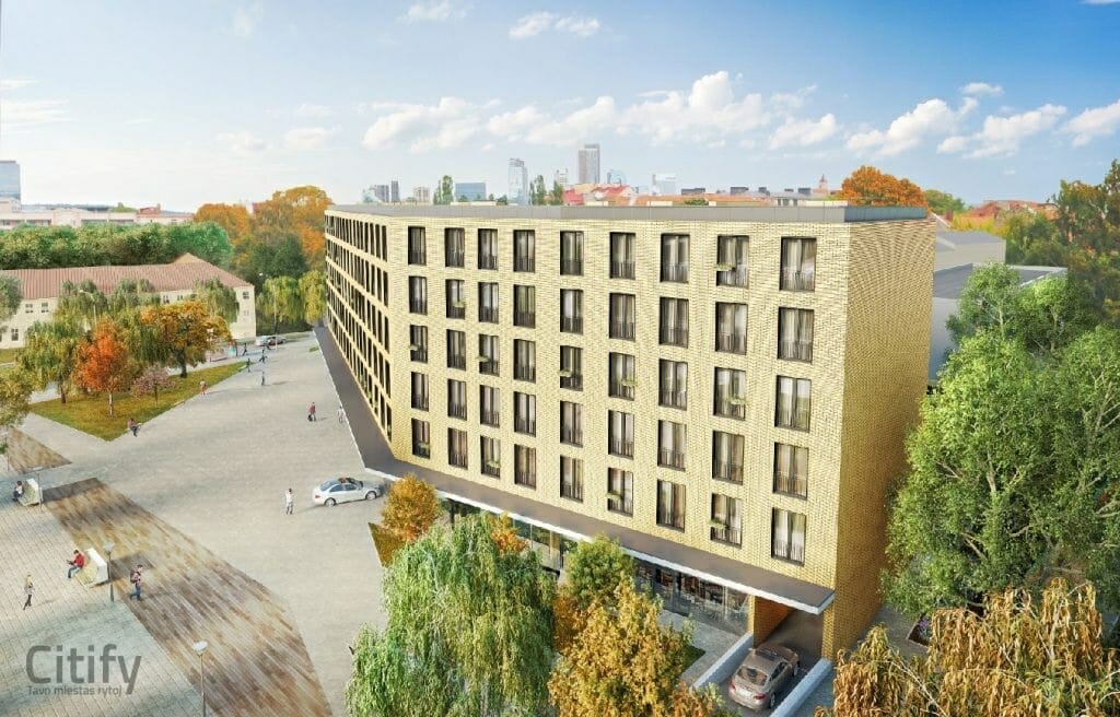 Jasinskio namai (J. Jasinskio g. 14A) - Daudzdzīvokļu nams - vizualizācija