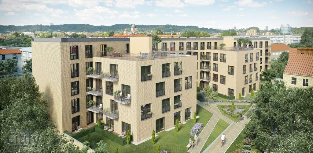 Jasinskio namai (J. Jasinskio g. 14A) - Daudzdzīvokļu nams - vizualizācija