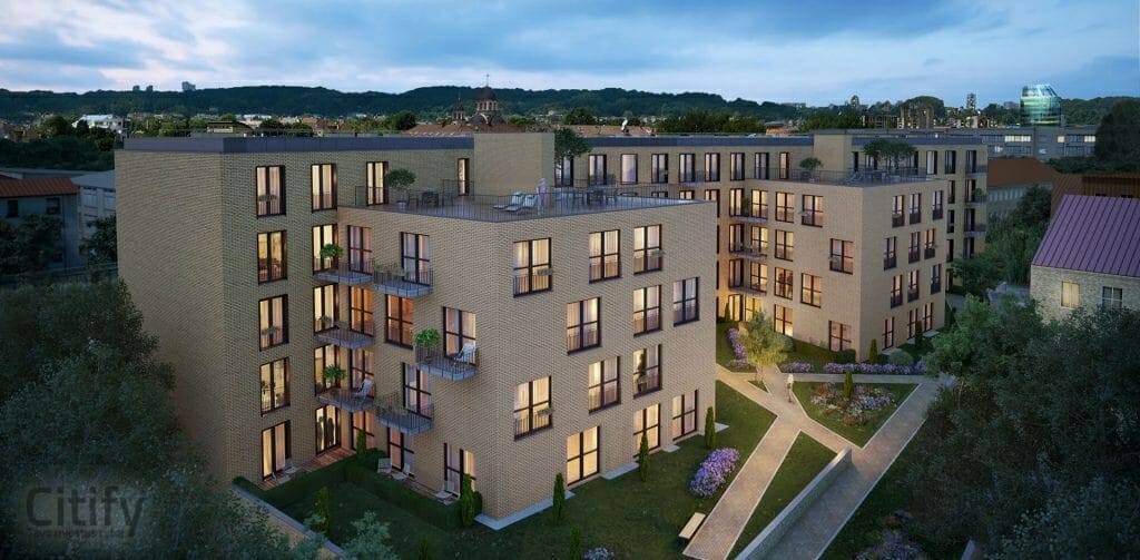 Jasinskio namai (J. Jasinskio g. 14A) - Daudzdzīvokļu nams - vizualizācija