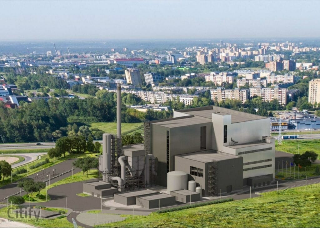 Kauno kogeneracinė jėgainė (Veterinarų g. 17, 19) - Ceļš - vizualizācija