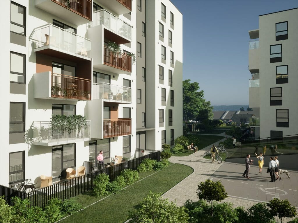 Mėlyni vilkai 1 etapas (Skroblų g. 14) - Daudzdzīvokļu nams - vizualizācija