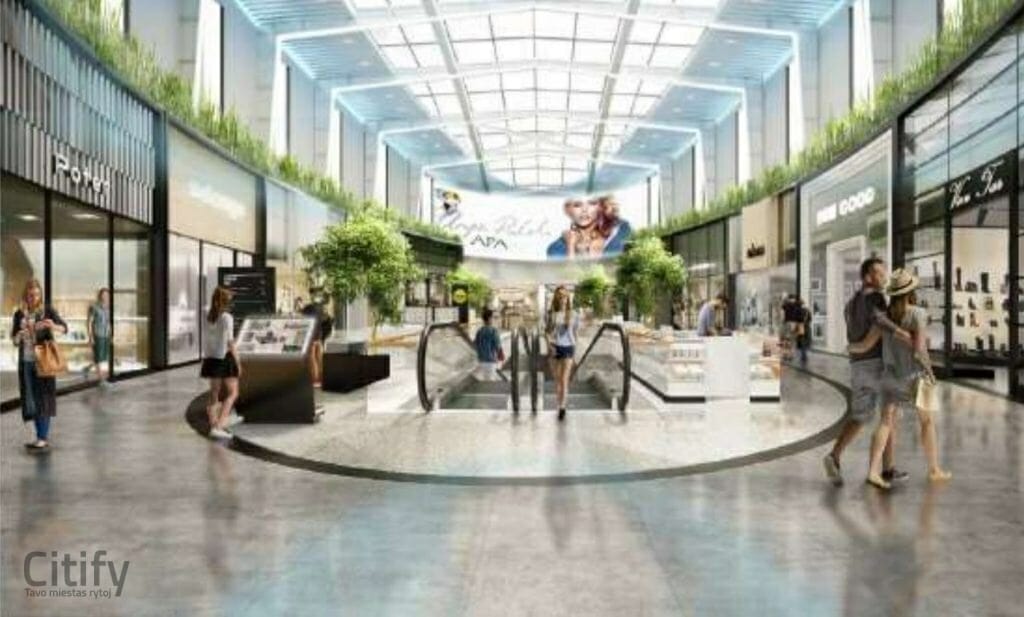 PC Ozas rekonstrukcija (Ozo g. 18) - Shopping center - visualization