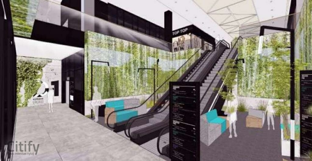 PC Ozas rekonstrukcija (Ozo g. 18) - Shopping center - visualization