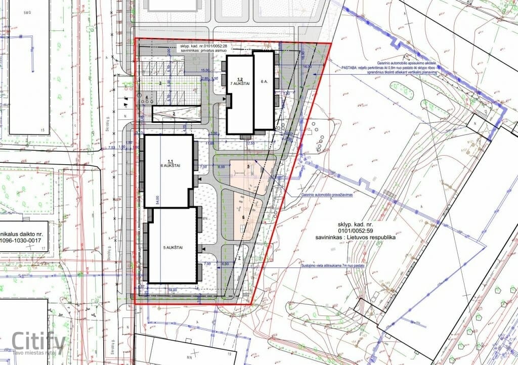Mėlyni vilkai 1 etapas (Skroblų g. 14) - Daudzdzīvokļu nams - vizualizācija