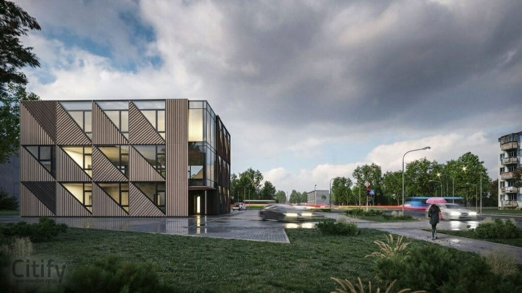 V. Krėvės pr. 79A (V. Krėvės pr. 79A) - Büroohoone - visuaalne