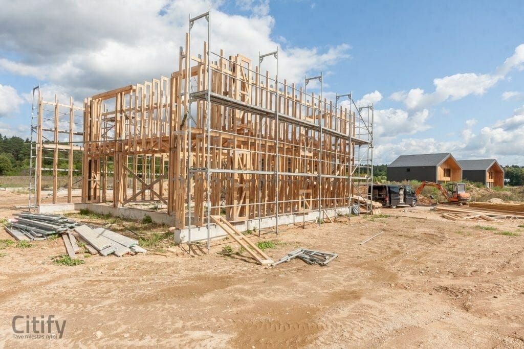 Akmenvilis (Šaltalankių g. 1) - Rindu mājas - būvdarbu attēli