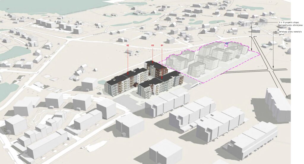 Bajorų alėjos 6 etapas (Salaspilio g. 2) - Korterelamu - visuaalne