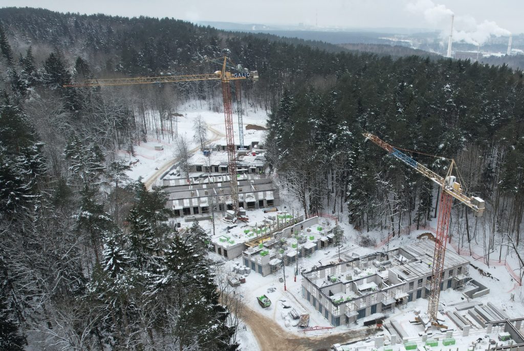 MOSSO 1 etapas (MCC1, MA1, MAA1 namai) (Burbiškių g. 3) - Multi apartment - construction photos