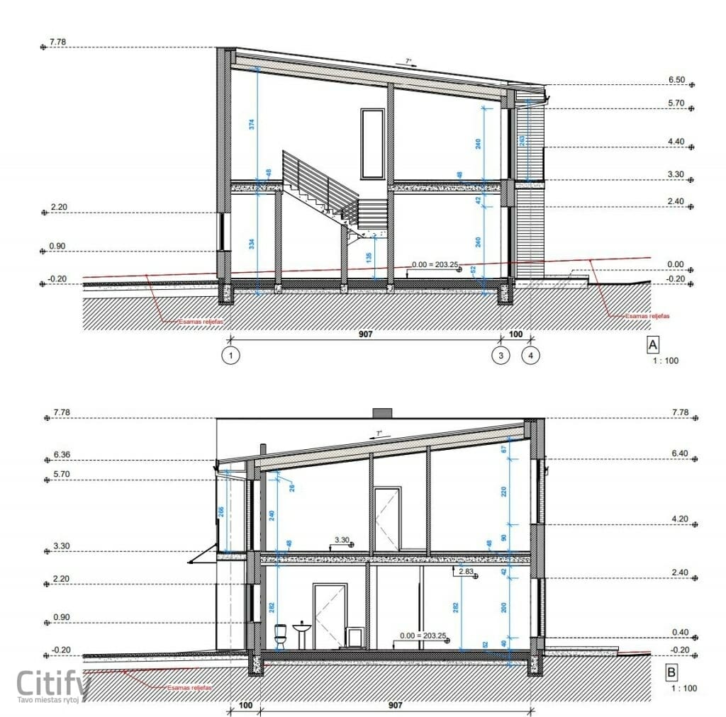 Lukšinės namai (Albanų g. 10) (Albanų g. 10) - Row housing - visualization