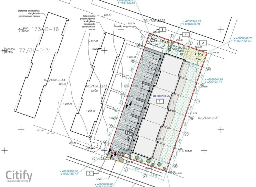 Lukšinės namai (Albanų g. 10) (Albanų g. 10) - Row housing - visualization