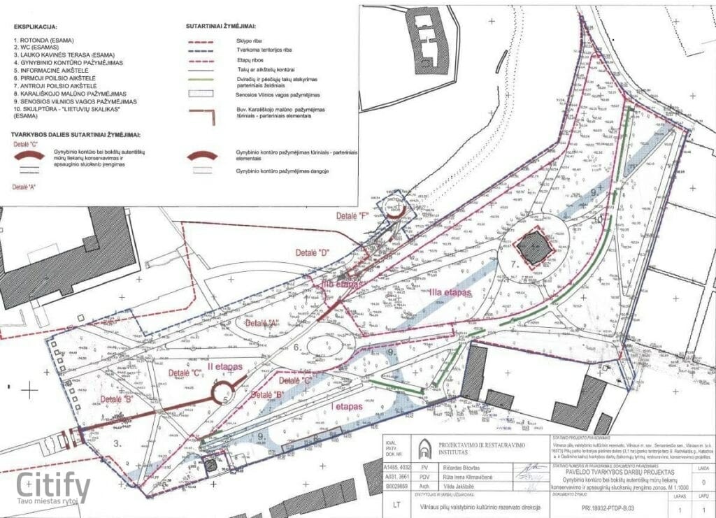Pilių parko skveras (Barboros Radvilaitės g.) - Parks - vizualizācija