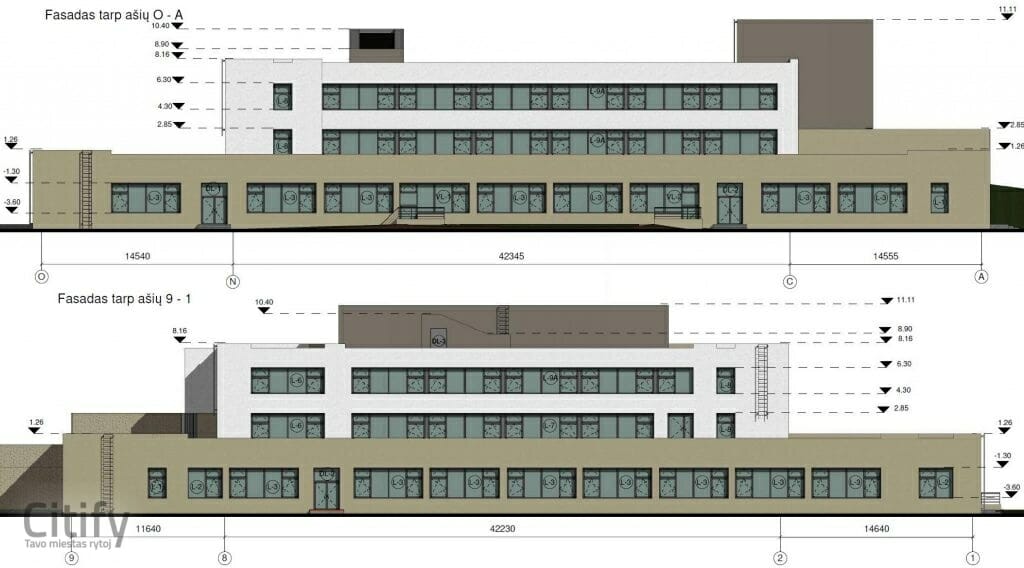 Vilniaus Licėjaus rekonstrukcija (Širvintų g. 82) - Pradinio ir antrinio ugdymo įstaiga - vizualizacija