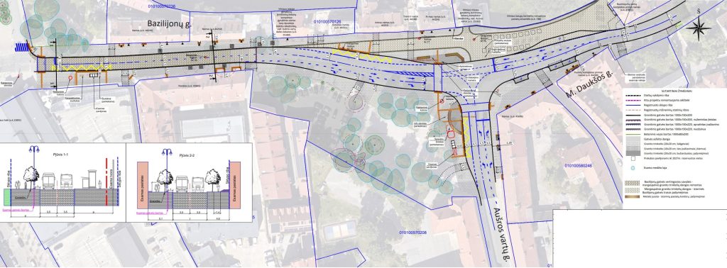 Bazilijonų g. ir skvero rekonstrukcija (Bazilijonų g.) - Gatvė - vizualizacija