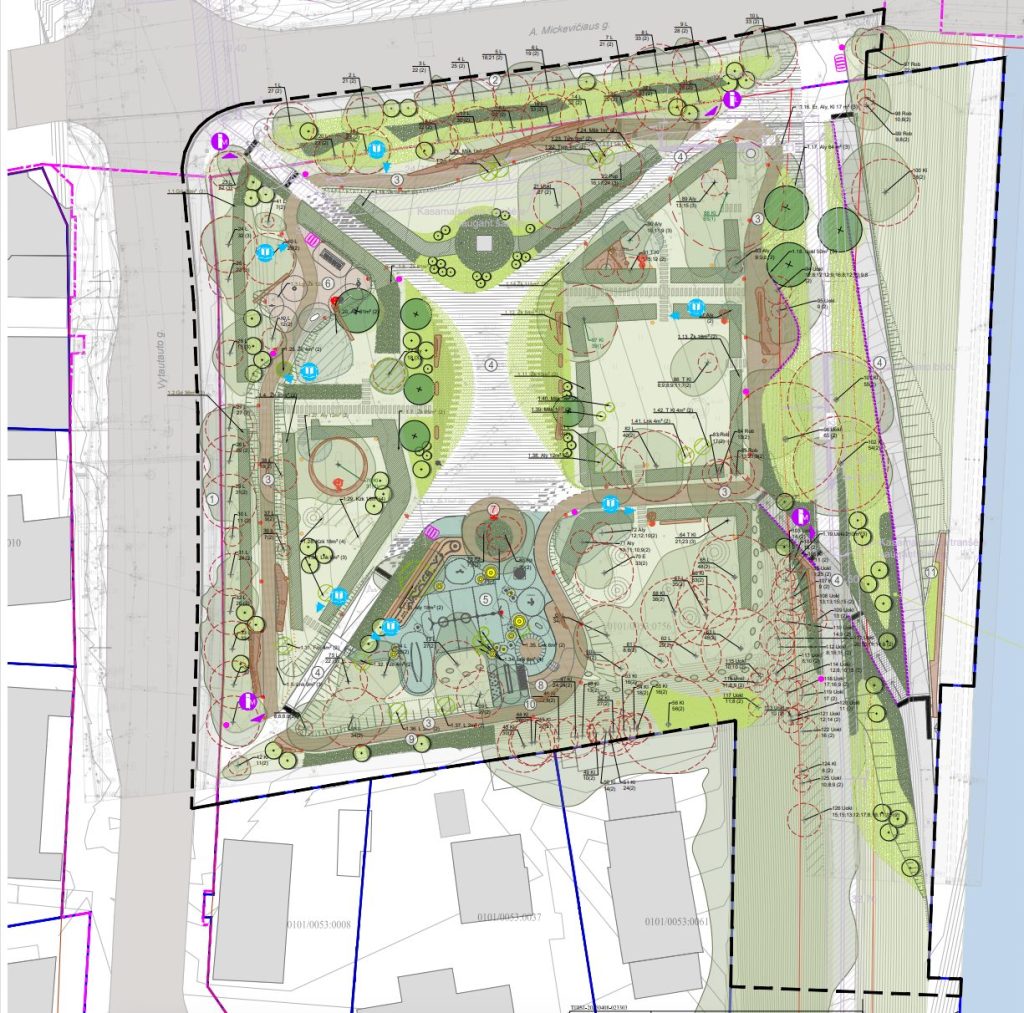 Eduardo Balsio skveras (Vytauto g.) - Laukums - vizualizācija