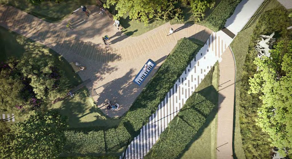 Eduardo Balsio skveras (Vytauto g.) - Laukums - vizualizācija