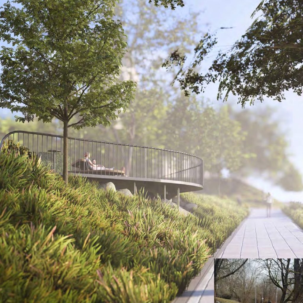 Eduardo Balsio skveras (Vytauto g.) - Laukums - vizualizācija