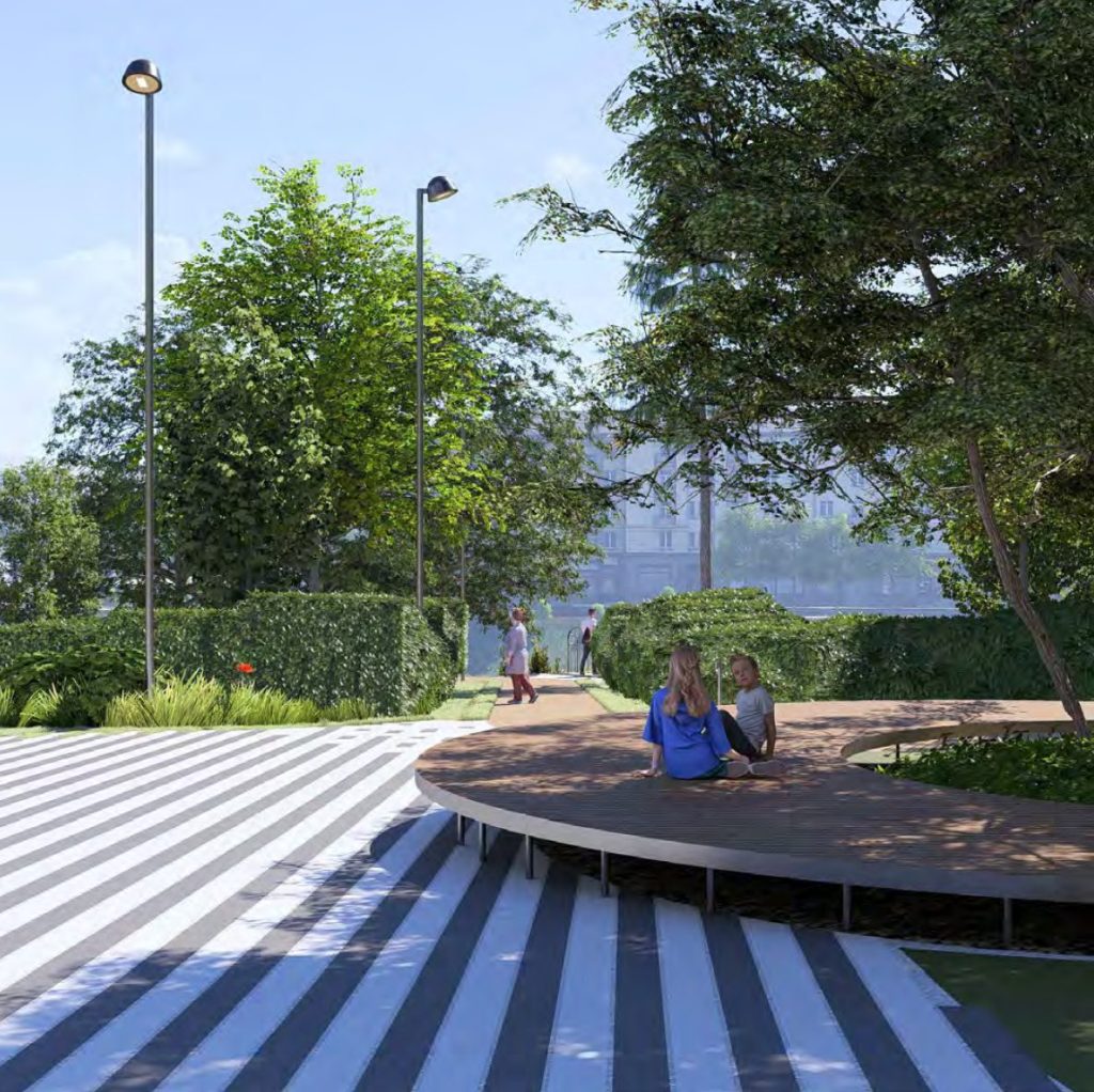 Eduardo Balsio skveras (Vytauto g.) - Laukums - vizualizācija