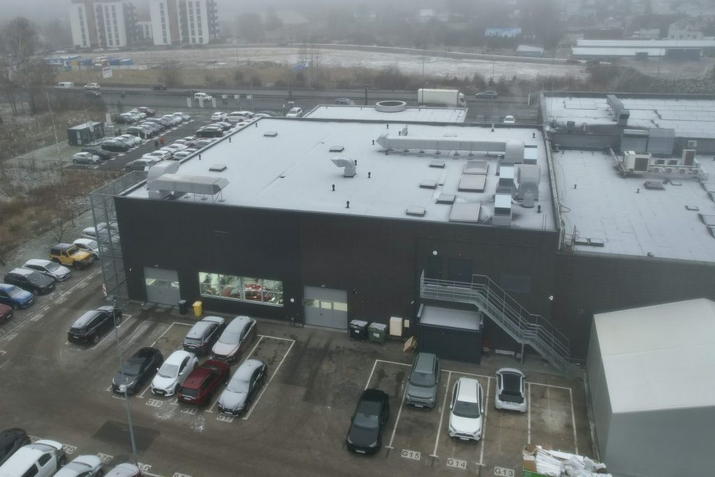 Mototoja Ukmerges g. plėtra (Ukmergės g. 425) - Showroom / Service center - construction photos