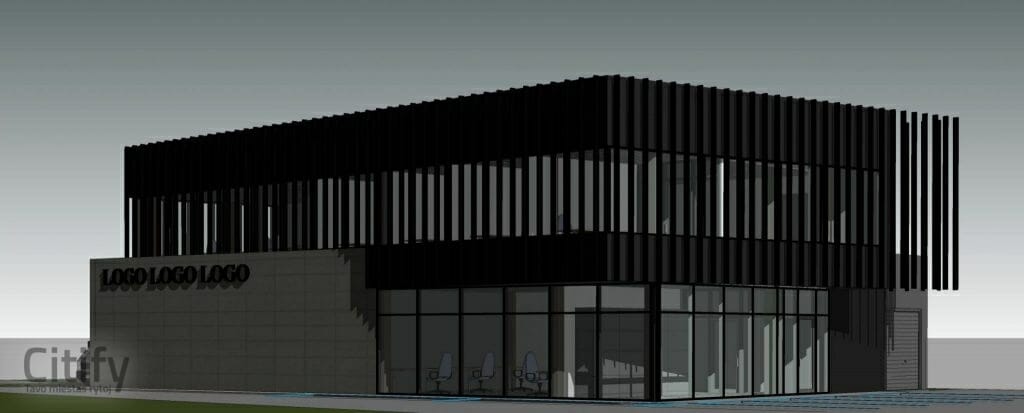 Simno g. 4 (Simno g. 4) - Office center - visualization