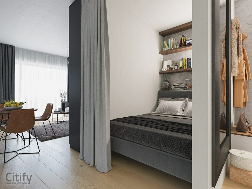 Student Box (Didlaukio g. 67A) - Multi apartment - visualization