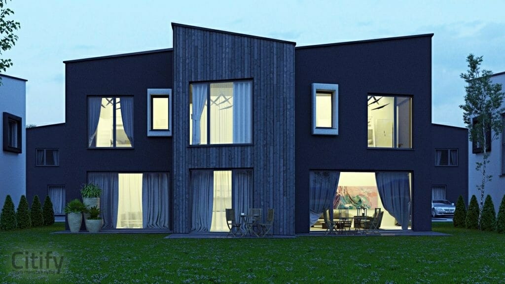 Kalnėnų TRIO 1-2 etapai (Albanų g. 12, 14) - Row housing - visualization