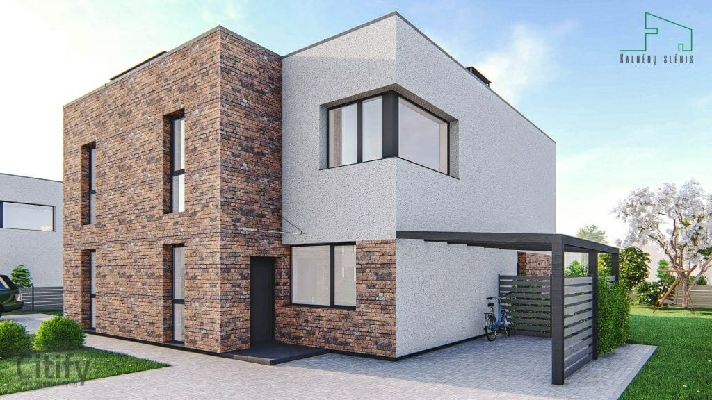 Kalnėnų slėnis 4 etapas (Lyvių g. 29) - Row housing - visualization