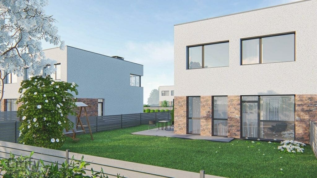 Kalnėnų slėnis 4 etapas (Lyvių g. 29) - Row housing - visualization