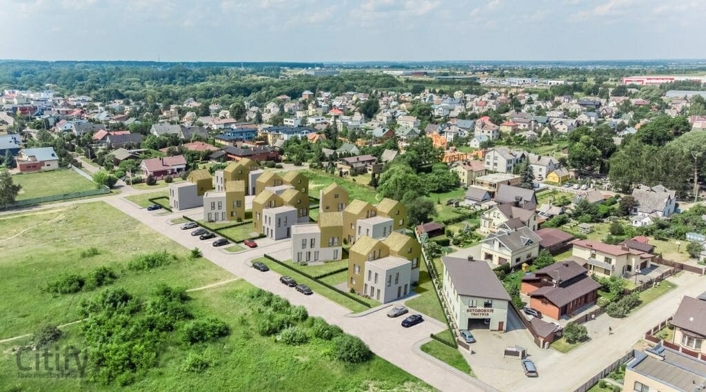 Skalvių vilos (Skalvių g. 23) - Row housing - visualization