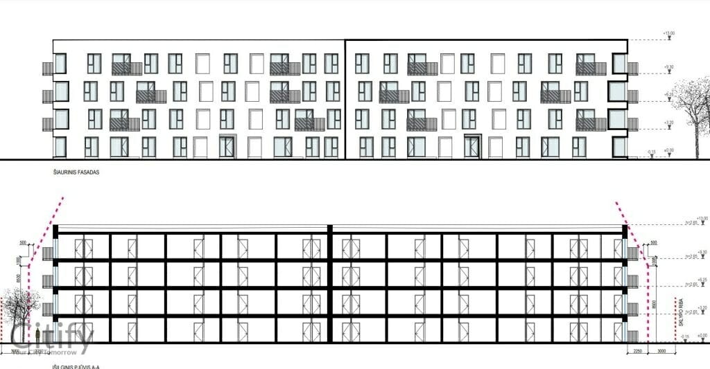 Gintaro apartamentai (V. Krėvės pr. 112A) - Multi apartment - visualization