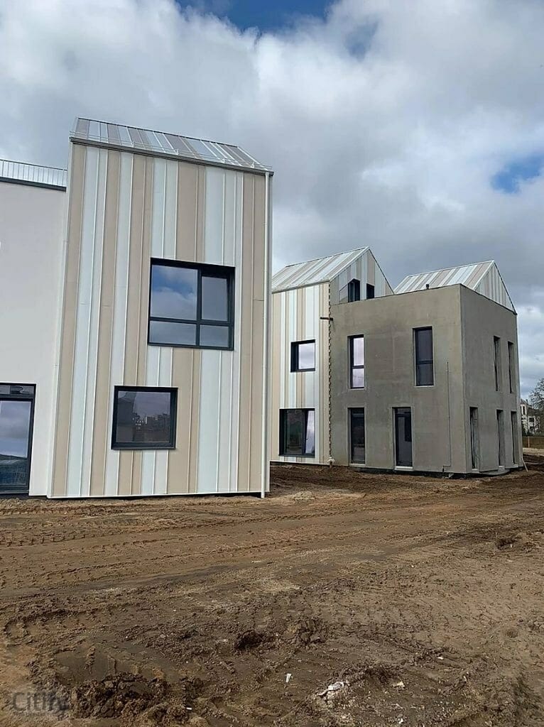 Skalvių vilos (Skalvių g. 23) - Row housing - construction photos