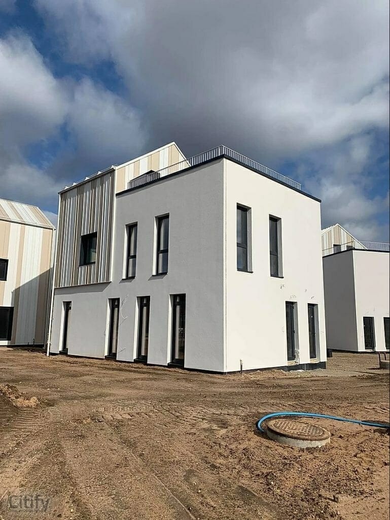 Skalvių vilos (Skalvių g. 23) - Row housing - construction photos