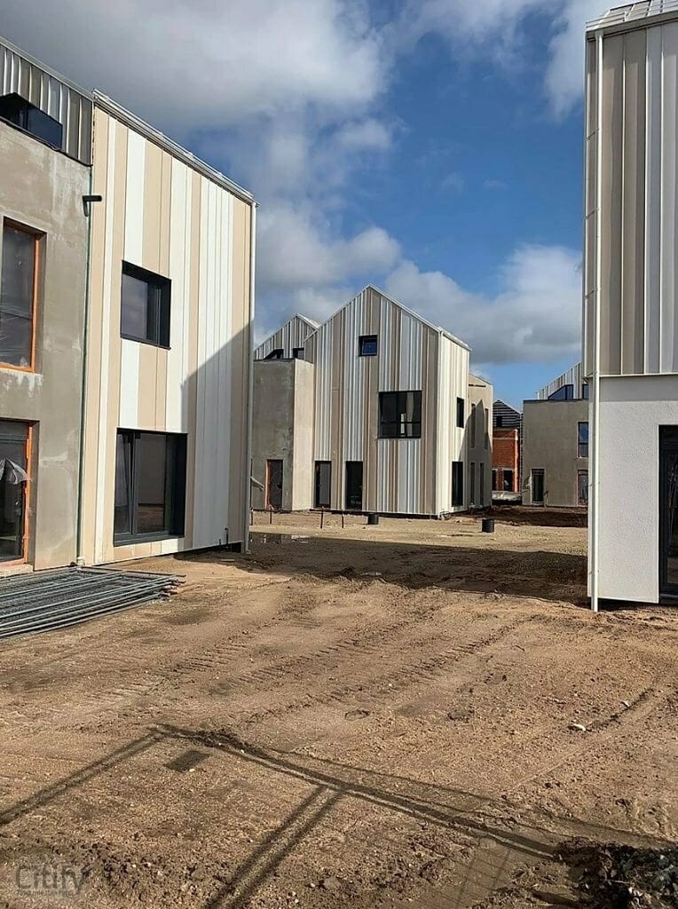 Skalvių vilos (Skalvių g. 23) - Row housing - construction photos