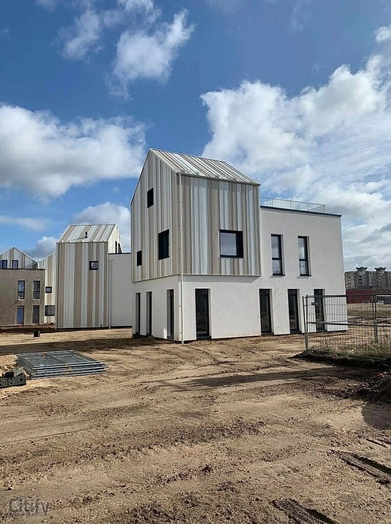 Skalvių vilos (Skalvių g. 23) - Row housing - construction photos