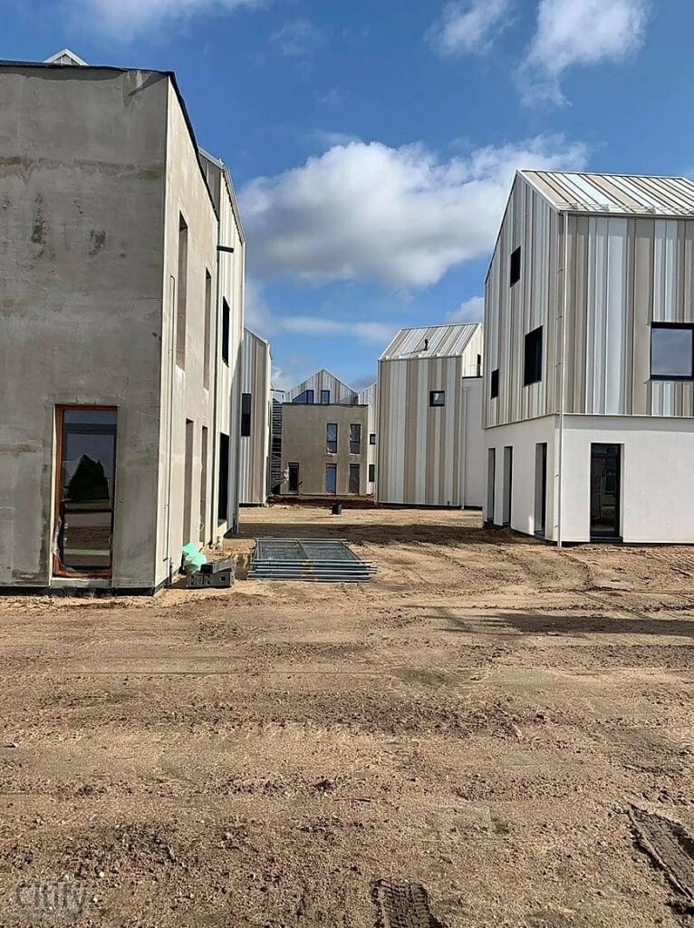 Skalvių vilos (Skalvių g. 23) - Row housing - construction photos