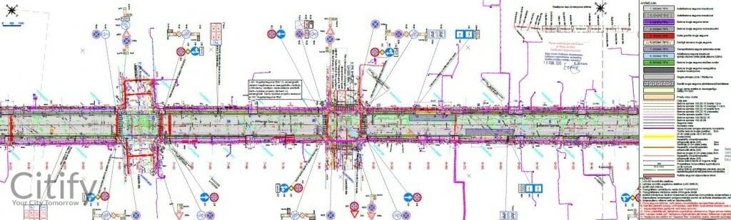Aleksandra Čaka un Marijas ielas seguma atjaunošana (Aleksandra Čaka iela, Marijas iela) - Bike path, Road - visualization