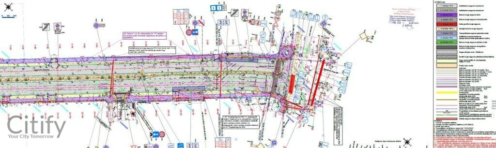 Aleksandra Čaka un Marijas ielas seguma atjaunošana (Aleksandra Čaka iela, Marijas iela) - Bike path, Road - visualization