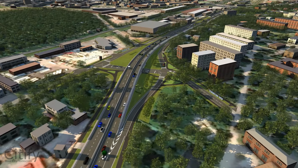 Austrumu maģistrāles posms Ieriķu iela - Vietalvas iela II kārta (Braslas iela, Vestienas iela) - Ceļš - vizualizācija