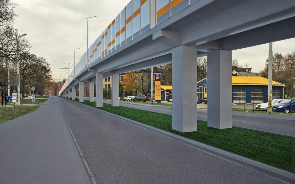 Austrumu maģistrāle - 1. kārta - Gustava Zemgala gatve no Ūnijas ielas līdz Staiceles ielai (Gustava Zemgala Gatve) - Road - visualization