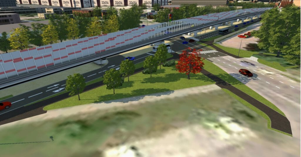 Austrumu maģistrāles posms Ieriķu iela - Vietalvas iela II kārta (Braslas iela, Vestienas iela) - Ceļš - vizualizācija