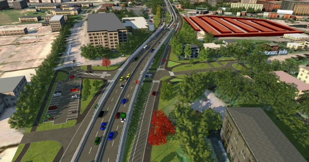 Austrumu maģistrāles posms Ieriķu iela - Vietalvas iela II kārta (Braslas iela, Vestienas iela) - Ceļš - vizualizācija